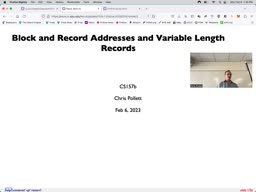 04 Feb 6 Block and Record Addresses, Variable Length Formats[Video]