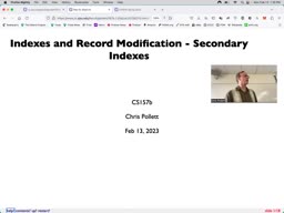 06 Feb 13 Indexes and Record Modification - Secondary Indexes[Video]
