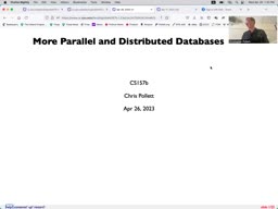 23 Apr 26 More Parallel and Distributed Databases[Video]