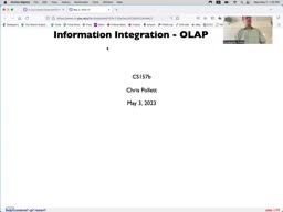 25 May 3 Information Integration - OLAP[Video]