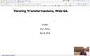 09 Feb 25 View Transformations WebGL[Video]