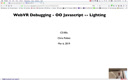 12 Mar 6 Android Debugging - OO Javascript Web VR - Light[Video]