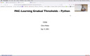 06 Sep 13 PAC-Learning Gradual Thresholds - Python[Video]