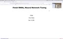 22 Nov 15 Finish RNNs - Neural Network Tuning[Video]