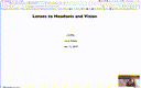 14 Mar 13 Lenses to Headset to Vision[Video]
