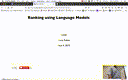 19 Nov 4 Ranking Using Language Models[Video]