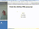 14 Mar 16 Finish GIt, GitHub, PRG[Video]