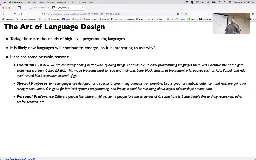 02 Aug 25 Language Design, Spectrum, and Implementation[Video]