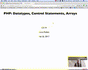08 Feb 22 PHP Datatypes and Arrays[Video]