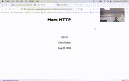 02 Aug 24 More HTTP[Video]