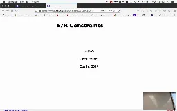14 Oct 16 E-R Constraints[Video]