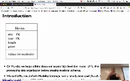 16 Oct 23 Finish High Level Data Models - Algebraic and Logical Query Languages[Video]
