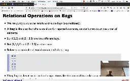 17 Oct 28 Extending the Relational Algebra[Video]