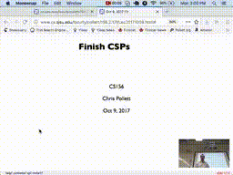 10 Oct 9 Finish CSPs[Video]