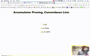 15 Oct 22 Accumulator Pruning Concordance Lists[Video]
