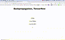 14 Oct 23 Backpropagation TensorFlow[Video]