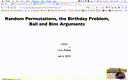 03 Feb 4 Random Permutations - B-Day Problem - Ball and Bins[Video]