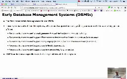 02 Aug 27 History and Overview of DBMSs[Video]