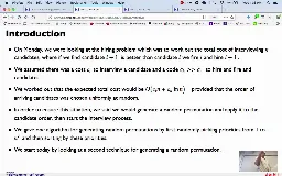 03 Jan 31 Random Permutation Birthday Problem Ball and bin Arguments[Video]