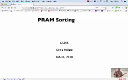 09 Feb 21 PRAM Sorting[Video]