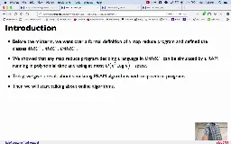 14 Mar 19 Finish Map Reduce and PRAMs - Online Algorithms[Video]