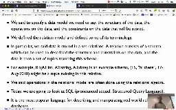 05 Sep 9 SQL More Relational Model[Video]