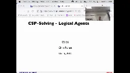 13 Oct 5 CSP Solving[Video]