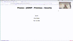 23 Nov 15 Proxies - Promises - Security[Video]