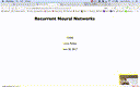 20 Nov 20 Recurrent Neural Networks[Video]