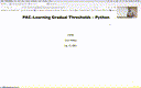 06 Sep 13 PAC-Learning Gradual Thresholds - Python[Video]