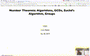 16 Mar 20 Number Theory - GCD - Euclids Algorithm[Video]