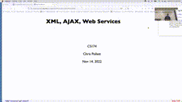 22 Nov 14 XML Ajax Web Services[Video]