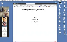 23 Nov 23 JSONP Promises Security[Video]