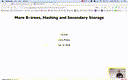 07 Feb 14 More B Trees Hash Tables and Secondary Indexes[Video]