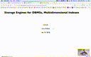 08 Feb 19 Storage Engines for DBMSs Multidimensional Indexes (no sound)[Video]