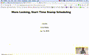 20 Apr 16 Locking Timestamp Scheduling[Video]