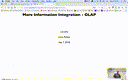 26 May More Information Integration - OLAP[Video]