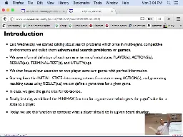08 Sep 25 Finish Adversarial Games, Constraint Satisfaction[Video]
