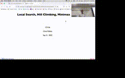 09 Sep 21 Local Search Hill Climbing[Video]