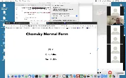 14 Mar 18 Chomsky Normal Form[Video]