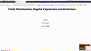 08 Feb 19 Finish Minimization - Myhill Nerode - Regular Expressions[Video]