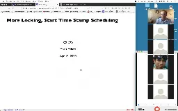 20 Apr 15 More Locking - Timestamp Scheduling[Video]