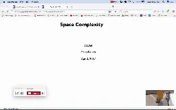 15 Apr 3 Space Complexity[Video]