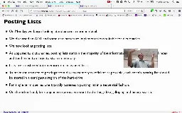 12 Oct 10 Posting Lists - Index Construction[Video]