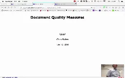 23 Dec 3 Document Quality Measures[Video]