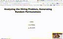 02 Jan 30 Analysing the Hiring Problem - Random Permutations[Video]