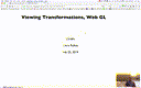09 Feb 25 View Transformations WebGL[Video]