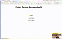15 Mar 18 Finish Optics - Gamepad API[Video]
