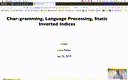 10 Sep 25 Char-gramming Language Processing[Video]