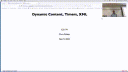 21 Nov 9 Dynamic HTML and Javascript[Video]